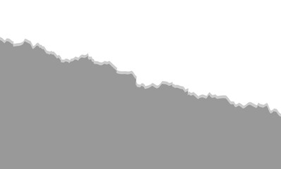 vector illustration of scraps of paper on a transparent background