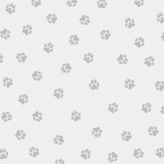 seamless pattern with animal paw