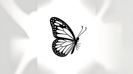 Obraz premium butterfly on a white