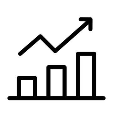 Web Marketing Growth Icon for Online Business Analytics Dashboard