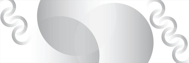 Abstract white glowing geometric lines on gray background. Modern shiny blue circle lines pattern. Futuristic technology concept. Suit for cover, poster, banner, brochure, header, website vector