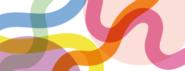 Geometric pattern background with minimal stripe, color, ideal for poster covers and banner templates. Modern wave shapes for brochure and graphic design. Vector illustration