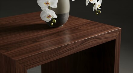 Table with flowers.