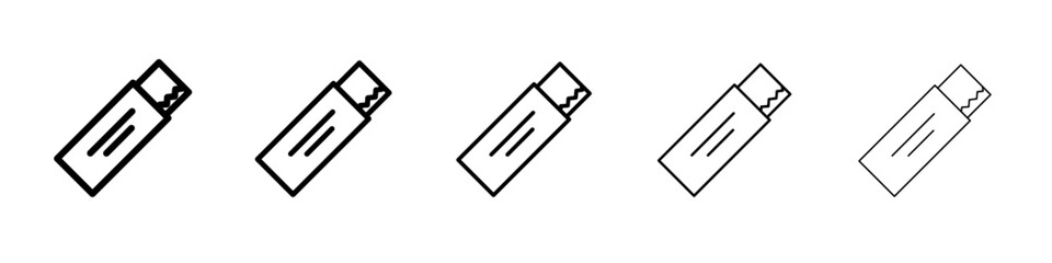 chewing gum icon vector thin outline style sign