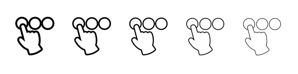 Choice Icon Single vector thin outline style sign