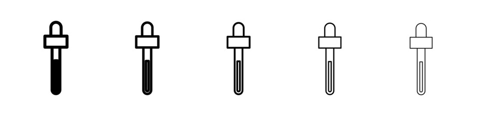 dropper icon vector thin outline style sign