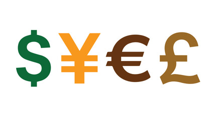 Obraz premium Global currency symbols representing international finance and wealth