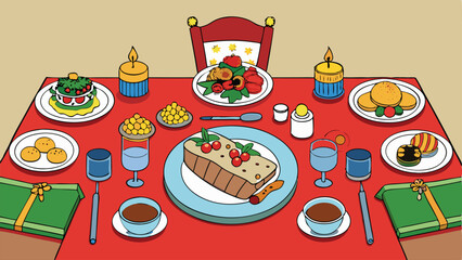 Traditional Christmas Feast Table Setup Ideas.