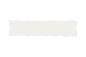 A white line with a tear in it. The line is torn and has a rough texture