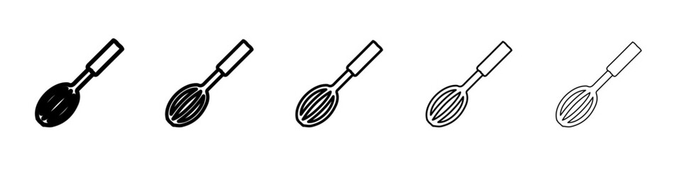 hand beater icon vector thin outline style sign
