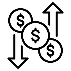 Cash Flow Risk Icon