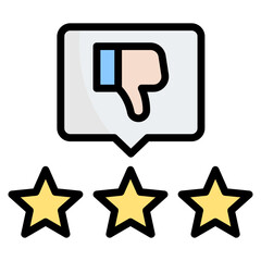 Negative Review Icon