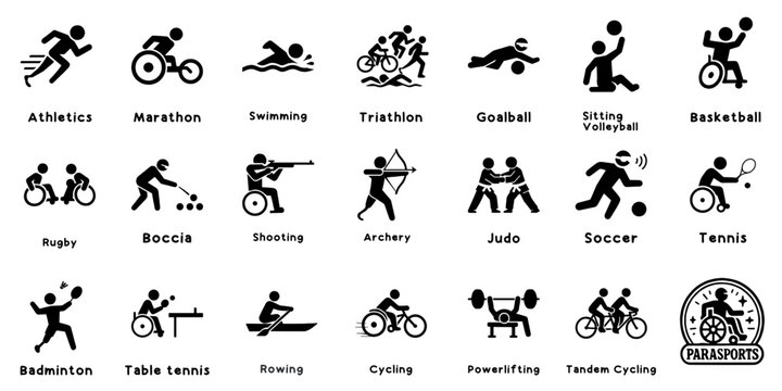 パラスポーツ競技のシンボルピクトグラム集、Pictogram Set of Parasports Disciplines