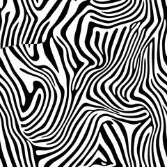 Black and White Optical Illusion Seamless Pattern for Creative Use