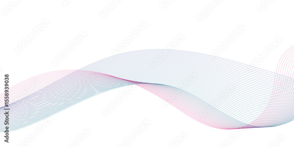 Poster abstract colorful lines background. blending gradient colors. digital frequency track equalizer. lin