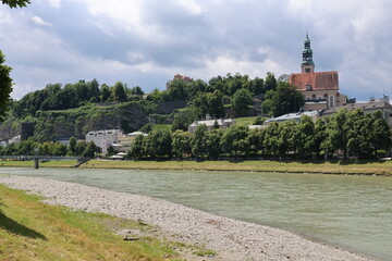 Stadtpanorama Ansicht Salzburg in Österreich