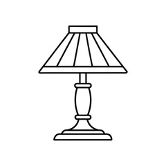 Classic desk lamp with a pleated shade and ornate base.