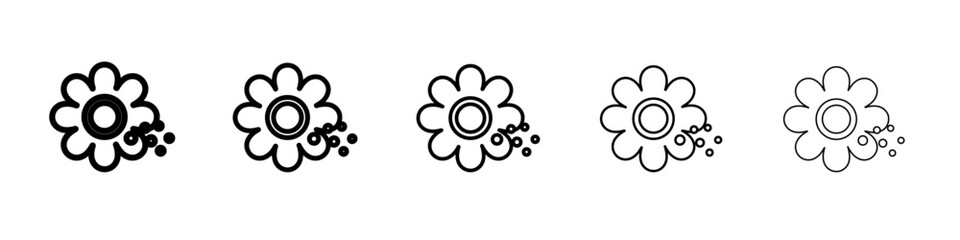 Pollen icon vector thin outline style sign