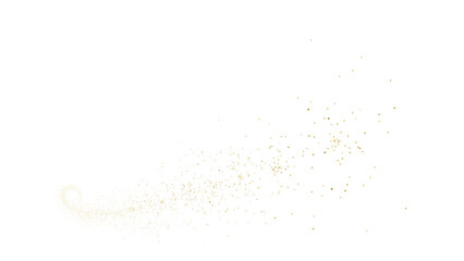 光り輝く金の粒子が飛び散るイラスト