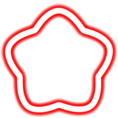 네온 별 일러스트