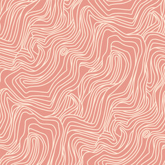 Abstract seamless pattern with tangled fine lines - hand drawn vector illustration.