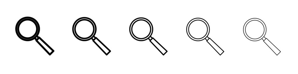 search icon vector thin outline style sign