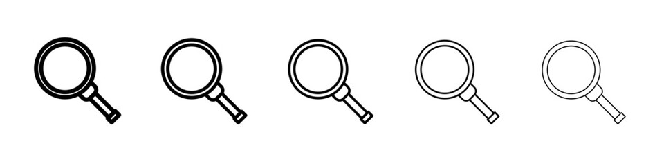 search icon vector thin outline style sign