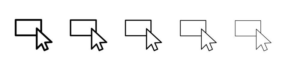 select element icon vector thin outline style sign