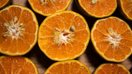 orange slices background