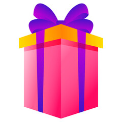 Vibrant Gift Box Celebration Present Joyful Occasion Graphic.