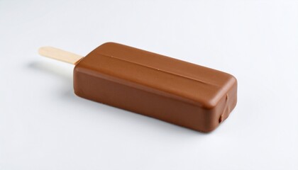 Classic Vanilla Ice Cream Bar
Often seen with a bite taken out, showing the contrast of white and brown. 