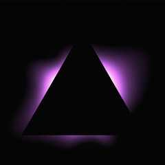 Fototapeta premium Triangle illuminate light frame