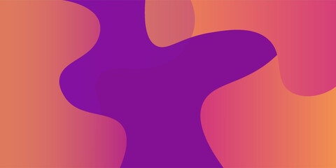 Abstract orange geometric background. Liquid color background design. Fluid shapes composition. Eps10 vector