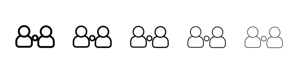 user interaction icon vector thin outline style sign