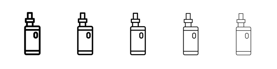 vape icon vector thin outline style sign