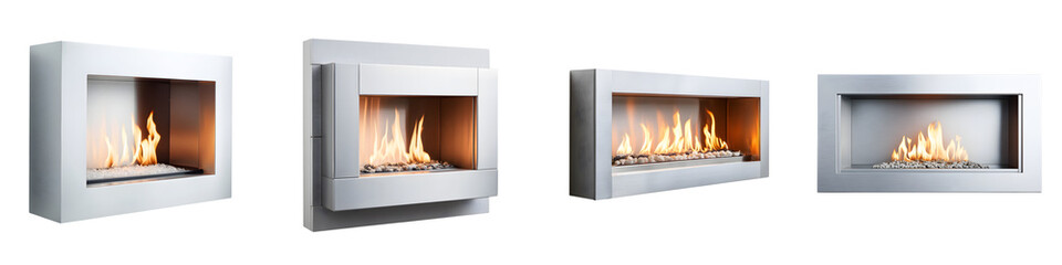 Modern Bio Ethanol Fireplace Set: Contemporary Home Heating Solution