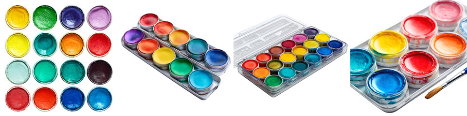 Fototapeta premium Vibrant Acrylic Paint Set: Assorted Colors for Art and Craft Projects