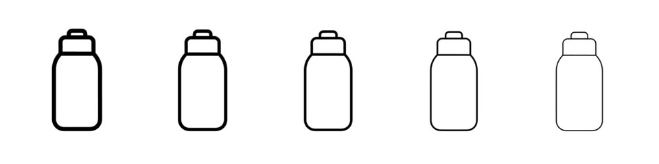 wrench icon vector thin outline style sign