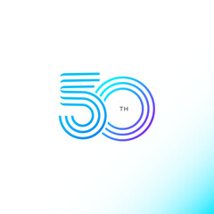 50 years anniversary celebrations logo concept