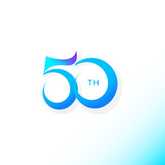 50 years anniversary celebrations logo concept