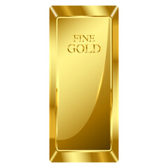 Gold bars Illustration, fine gold bar