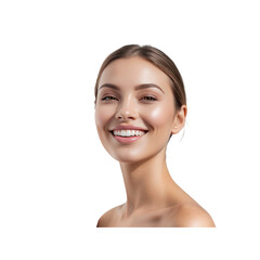 Radiant Young Woman with Healthy Skin and Bright Smile