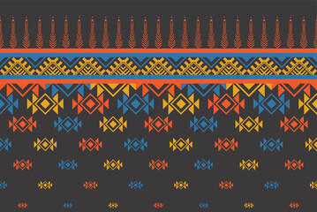 Decorative abstract geometrical ethnic oriental pattern traditional. Abstract ethnic background Design for carpet, wallpaper, wrapping, fabric, traditional print vector. Native American patterns.