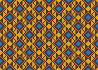 Native American patterns. Abstract background with ethnic Aztec ornament. Geometric ethnic pattern. Design for background, wallpaper, fabric, clothing, scarf. Boho motifs.