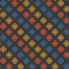 Native American patterns. Abstract background with ethnic Aztec ornament. Geometric ethnic pattern. Design for background, wallpaper, Fabric, clothing, scarf.
