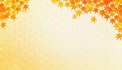 和柄、和風イメージの背景素材（秋）