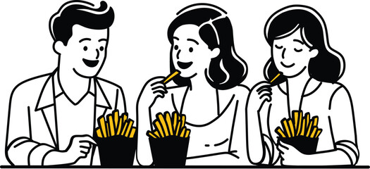 Adobe Illustrator Artwork, This design is inspired by the warmth of gathering together to eat with good friends. This logo is perfect for you, especially for businesses related to culinary food.