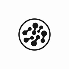 healthy gut microbiome icon sign vector