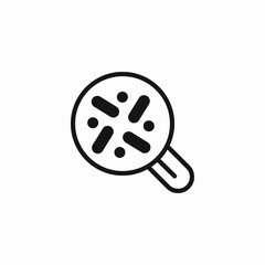 Fototapeta premium probiotic magnify search icon sign vector