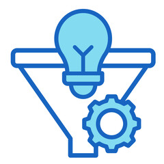 Innovation Funnel  Icon Element For Design